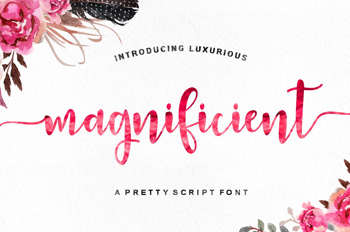 Magnificient Font素材之家精选英文字体