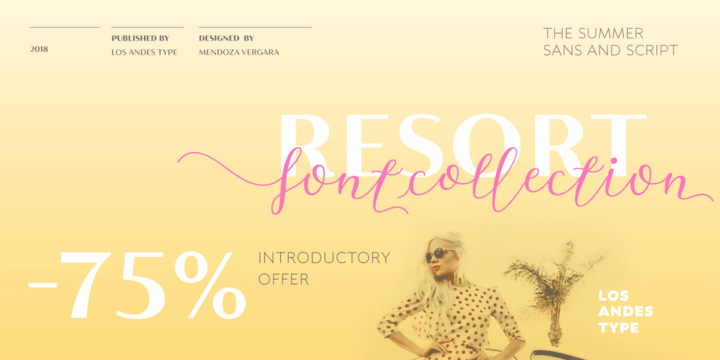 Resort Font Family素材之家精选英文字体