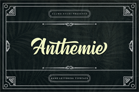 Anthemie font素材之家精选英文字体