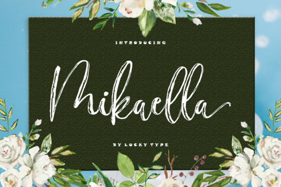 Mikaella Font素材之家精选英文字体