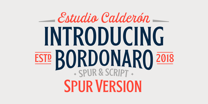 Bordonaro Spur Typeface素材之家精选英文字体