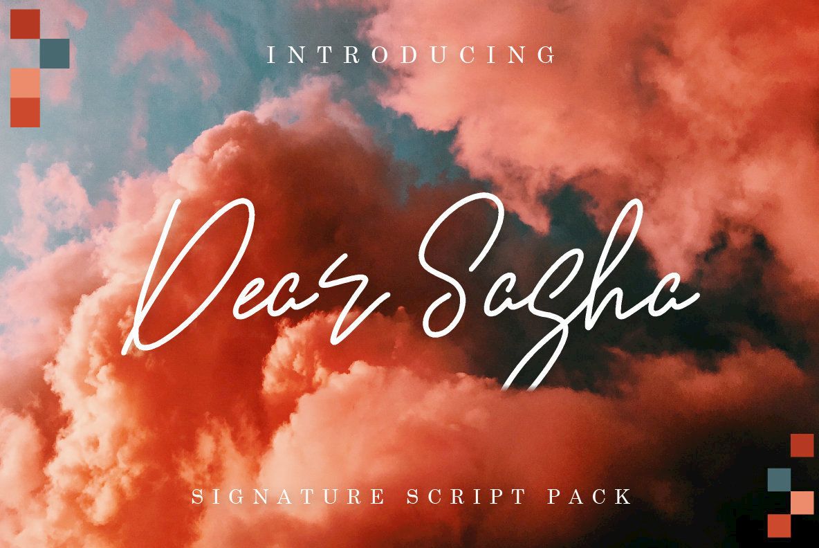 Dear Sasha Font Family素材之家精选英文字体