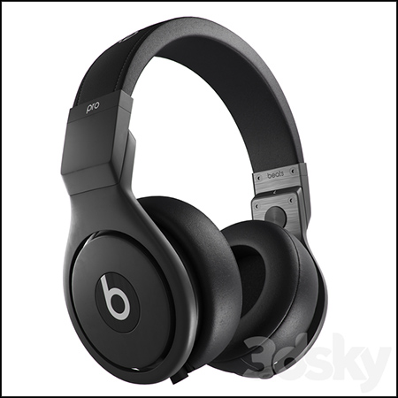 Beats Pro头戴有线耳机素材之家精选3D模型