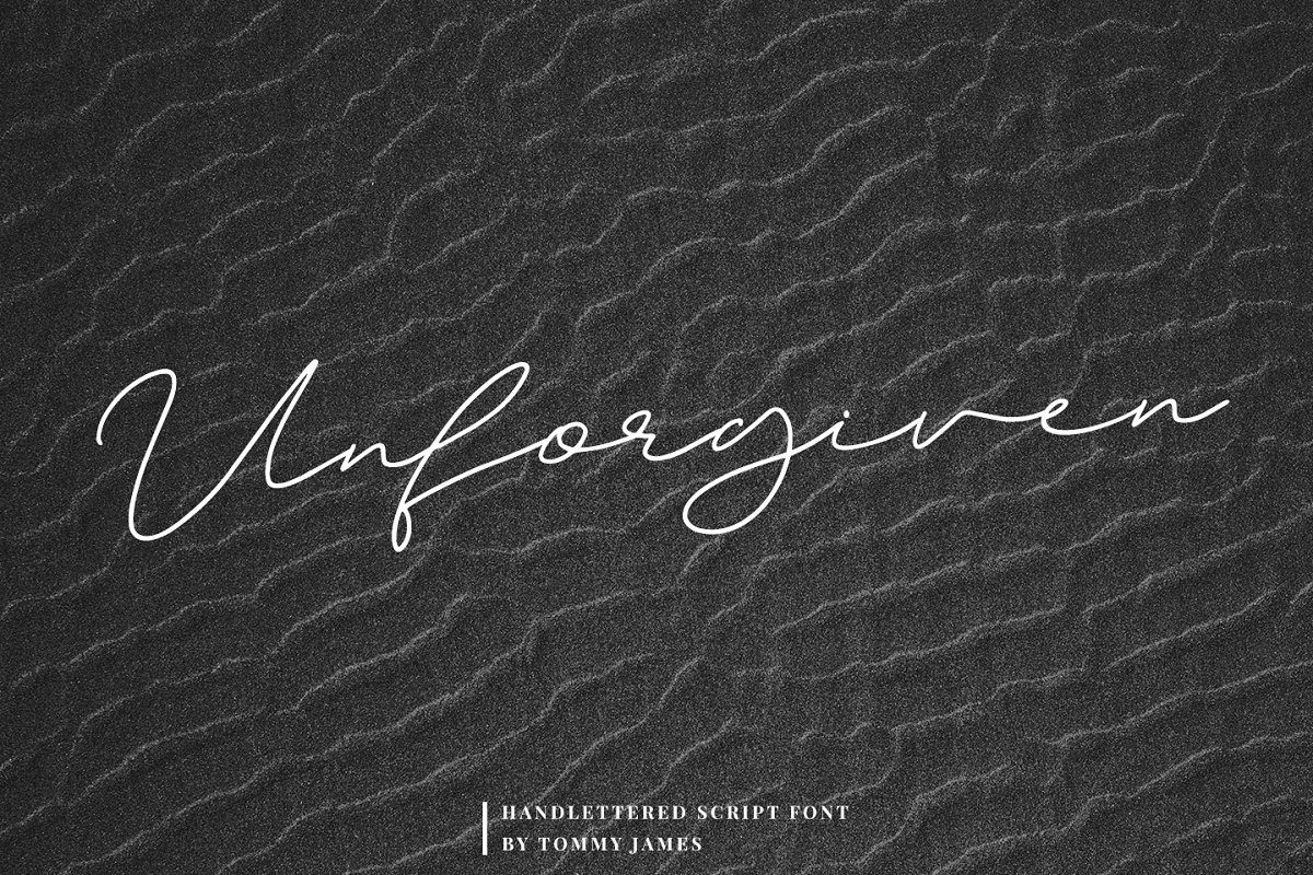 Unforgiven Font素材之家精选英文字体