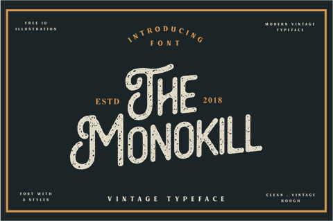 The Monokill font素材之家精选英文字体