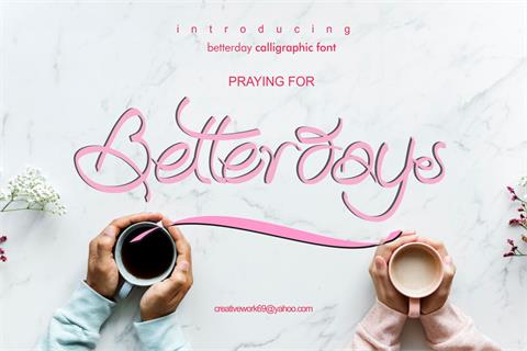 Betterday Demo font素材之家精选英文字体