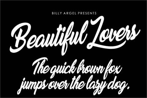 Beautiful Lovers Personal Use font素材之家精选英文字体