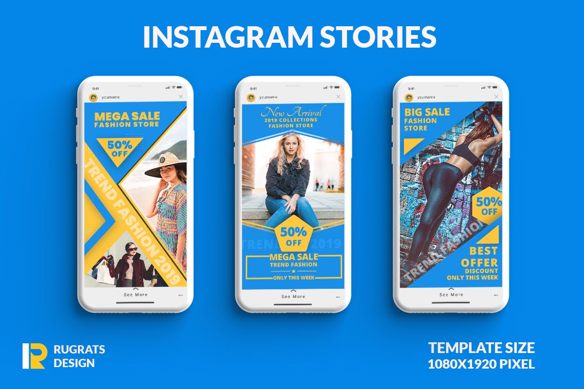 Instagram品牌故事社交营销推广设计模板素材库精选 Instagram Stories Template插图