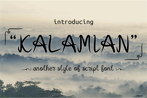 Kalamian font素材之家精选英文字体