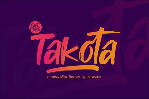 Takota font素材之家精选英文字体