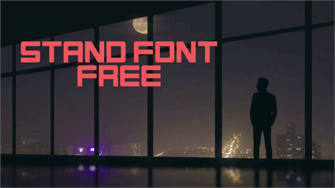 Stand font素材之家精选英文字体