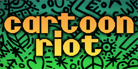 Cartoon Riot font素材之家精选英文字体