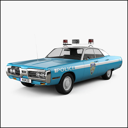 普利茅斯警车素材之家精选3D模型