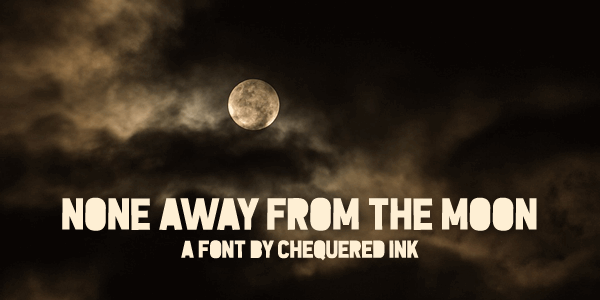 None Away from the Moon font插图