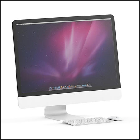 电脑一体机和键盘鼠标素材之家精选3D模型