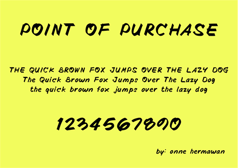 POINTOFPURCHASE font素材之家精选英文字体