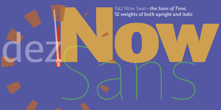 Dez Now Sans Font Family素材之家精选英文字体