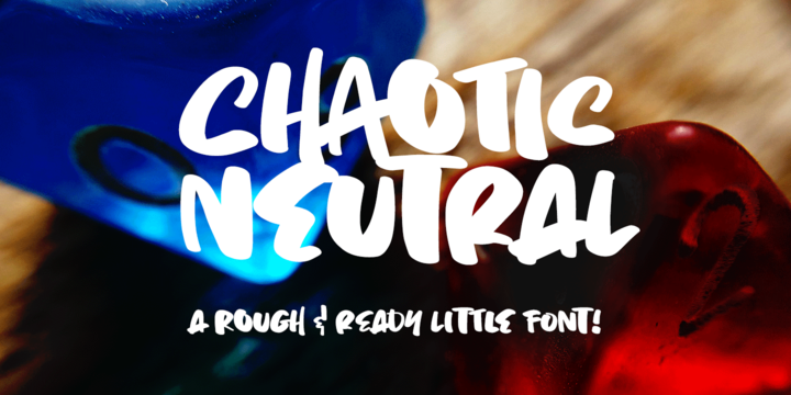 Chaotic Neutral Brush Font素材之家精选英文字体