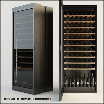 酒窖红酒恒温柜素材之家精选3D模型