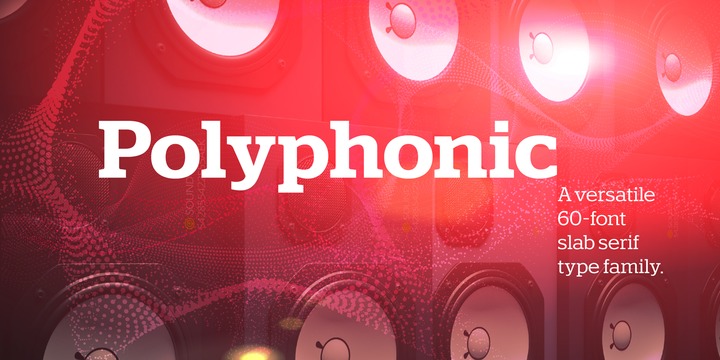 Polyphonic Font Family素材之家精选英文字体