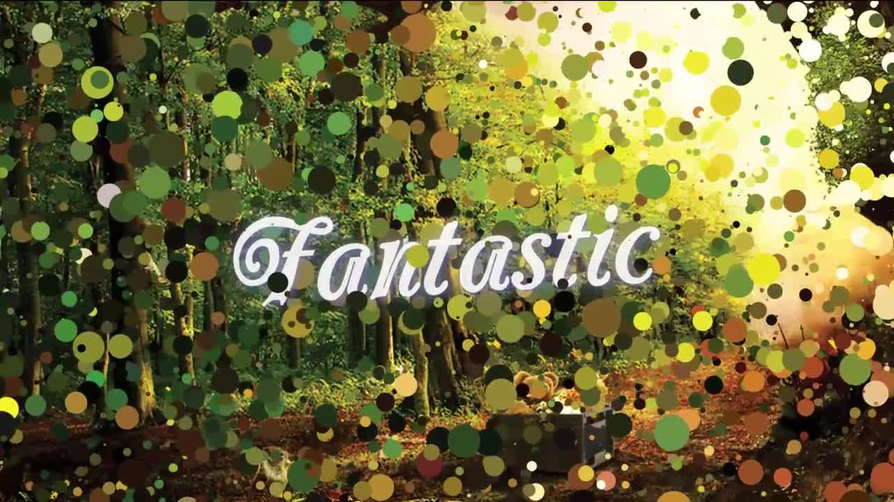 可爱的粒子幻灯片素材库精选AE模板