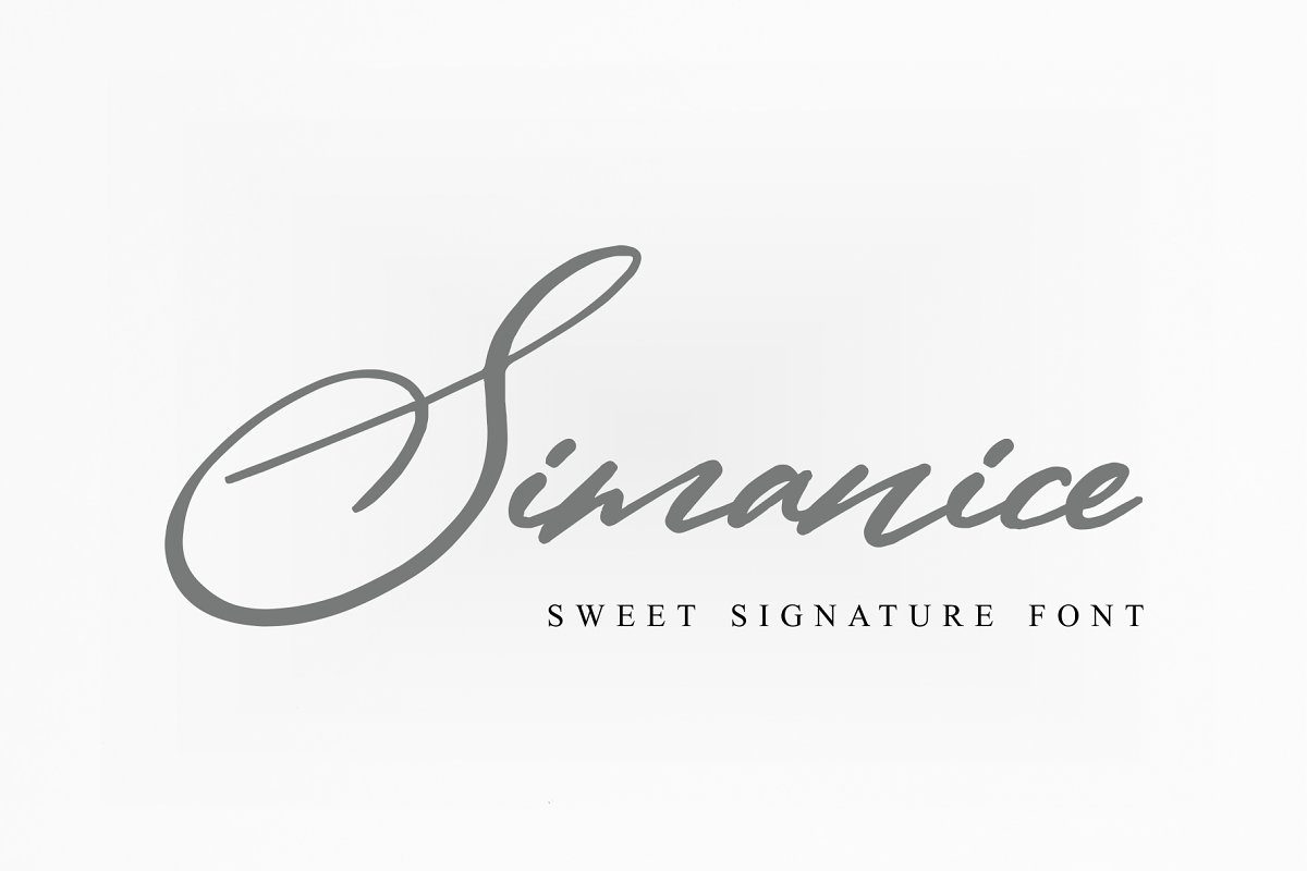 CM – Simanice Font素材之家精选英文字体