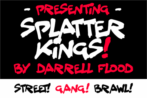 Splatter Kings font素材之家精选英文字体