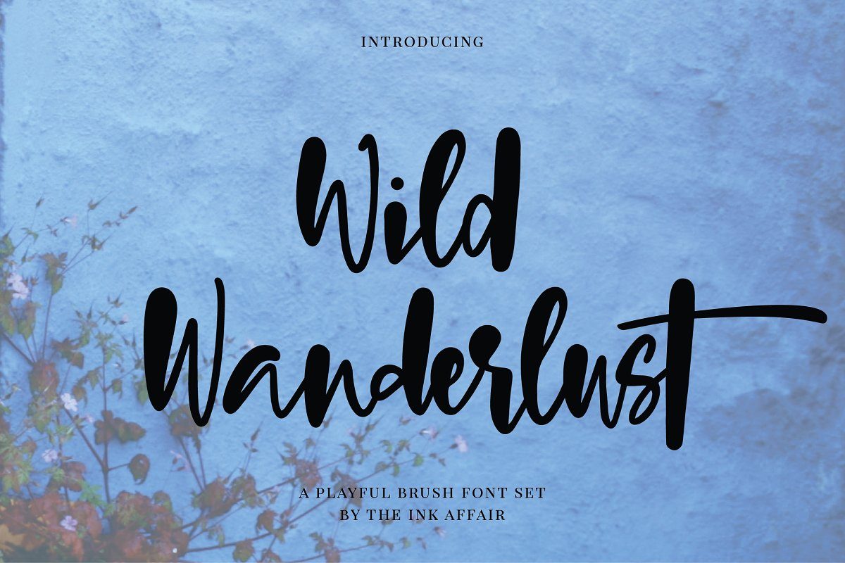 Wild Wanderlust Font Set素材之家精选英文字体