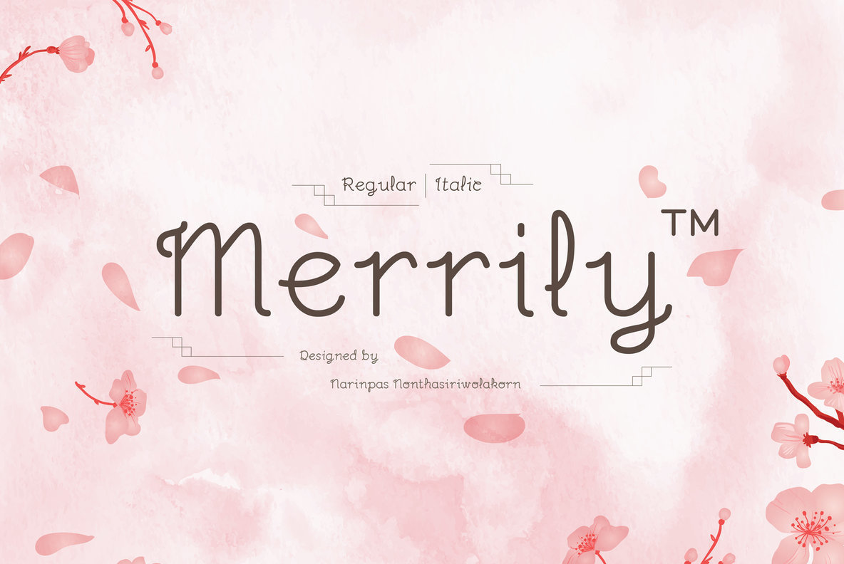 Merrily Font Family素材之家精选英文字体