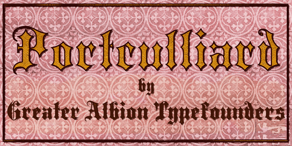 Portculliard Font素材之家精选英文字体