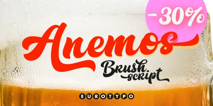 Anemos Font素材之家精选英文字体