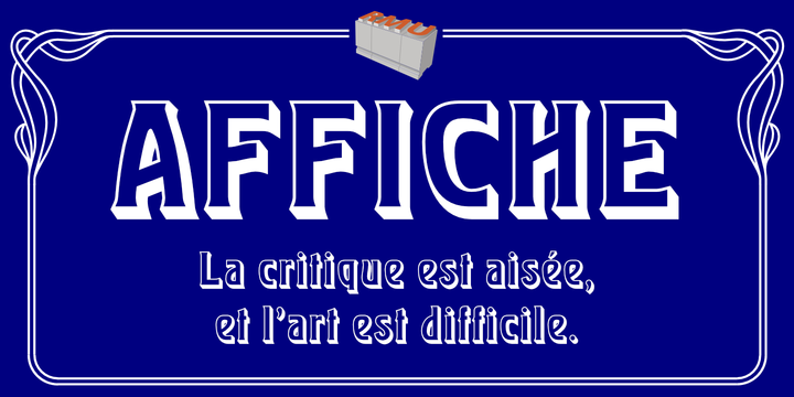 Affiche Font,Affiche, Font素材之家精选英文字体