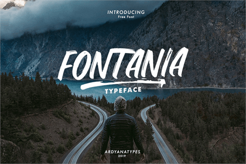 Fontania font素材之家精选英文字体