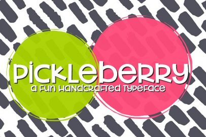NEW!! Pickleberry Font素材之家精选英文字体