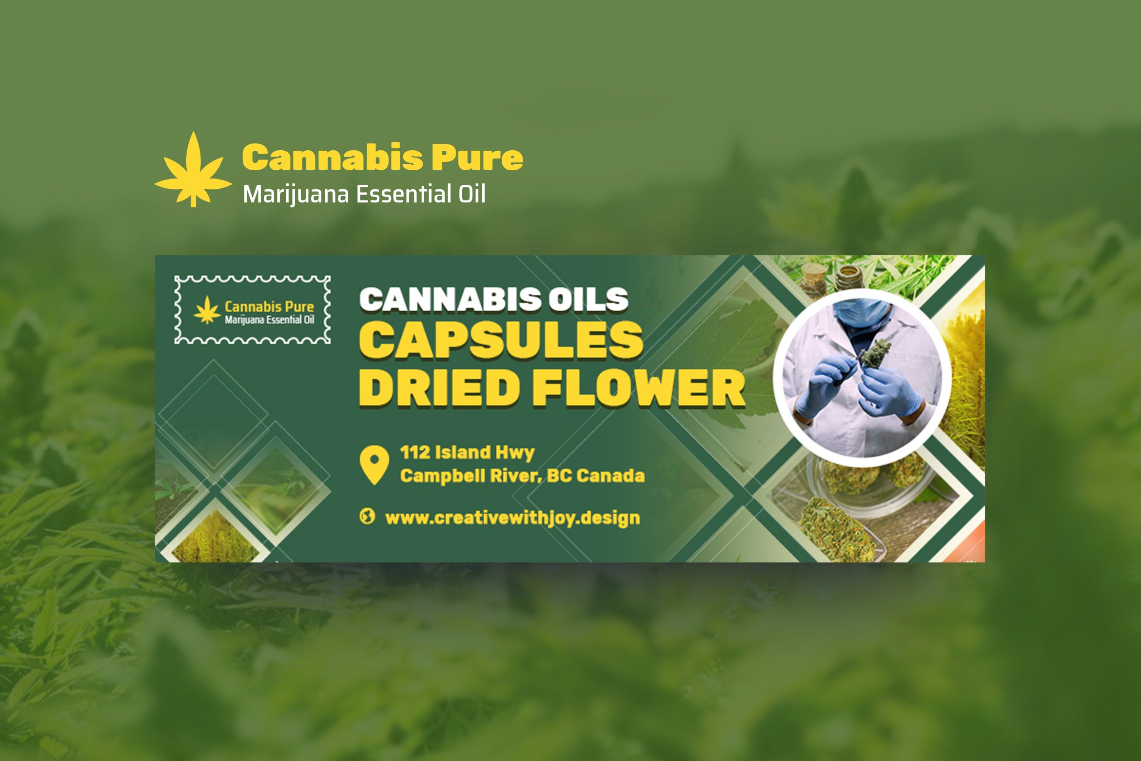 电子烟油产品Facebook社交推广封面设计素材v1 Cannabis Hemp Oil Products Facebook Cover插图