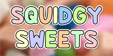 Squidgy Sweets font素材之家精选英文字体