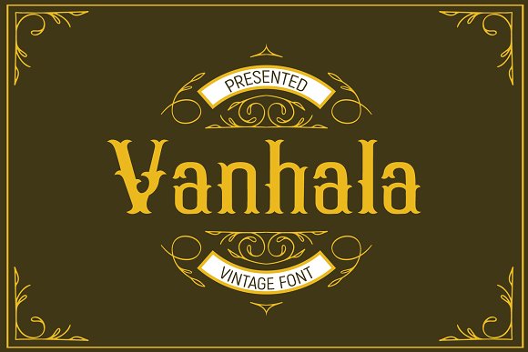 Vanhala Font素材之家精选英文字体
