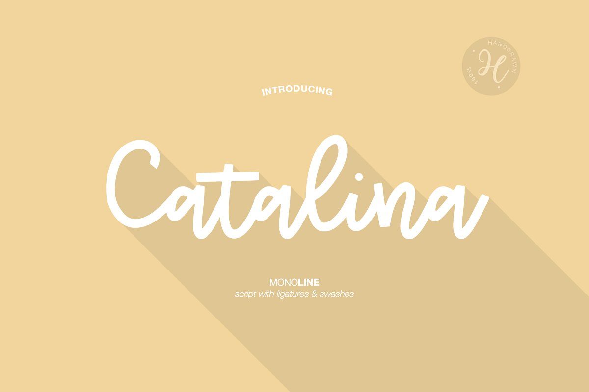 CATALINA MONOLINE FONT素材之家精选英文字体