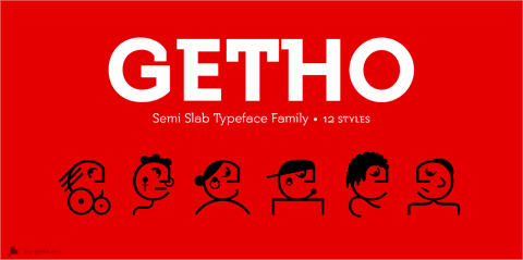 Getho font素材之家精选英文字体
