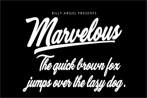 Marvelous Personal Use font素材之家精选英文字体