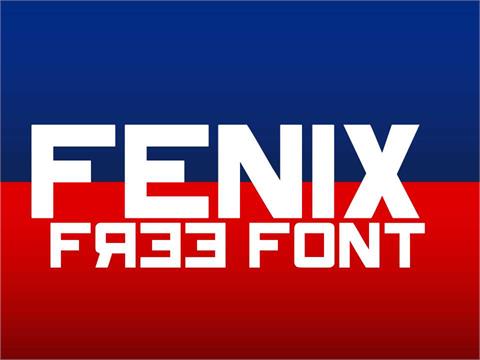 Fenix font素材之家精选英文字体