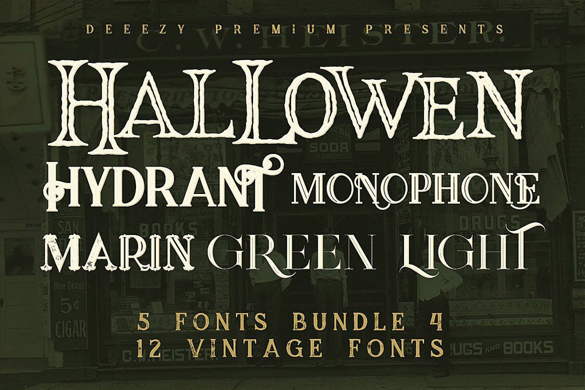 复古风格衬线英文字体合集下载 5 Fonts Bundle 4插图