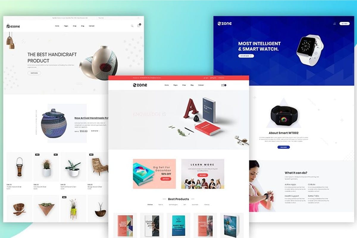 多用途电商网站Bootstrap架构HTML网站模板素材库精选 Ezone – Multipurpose eCommerce Bootstrap4 Template插图