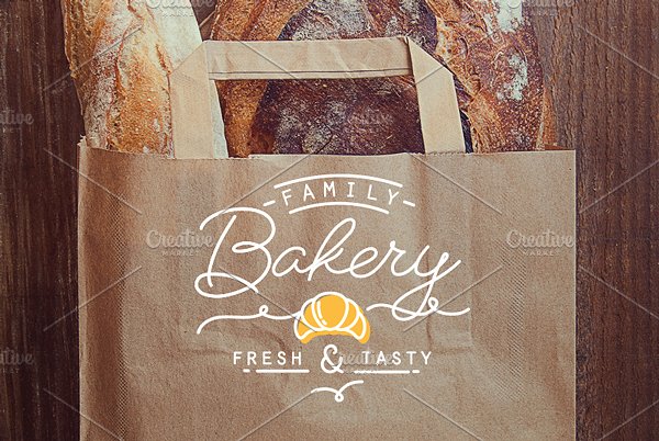 复古扁平风格烘焙主题符号图标 Bakery Flat Icon插图