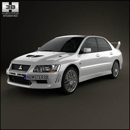 三菱Mitsubishi Lancer Evolution 2001 轿车素材之家精选3D模型