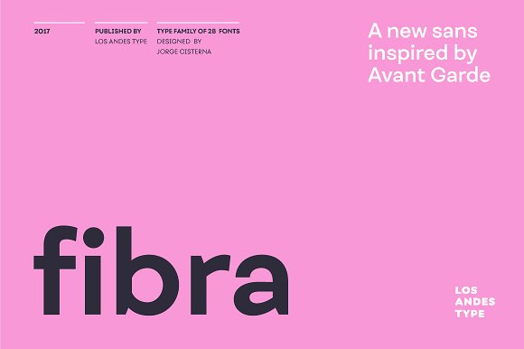Fibra – Intro Offer 85% off!素材之家精选英文字体