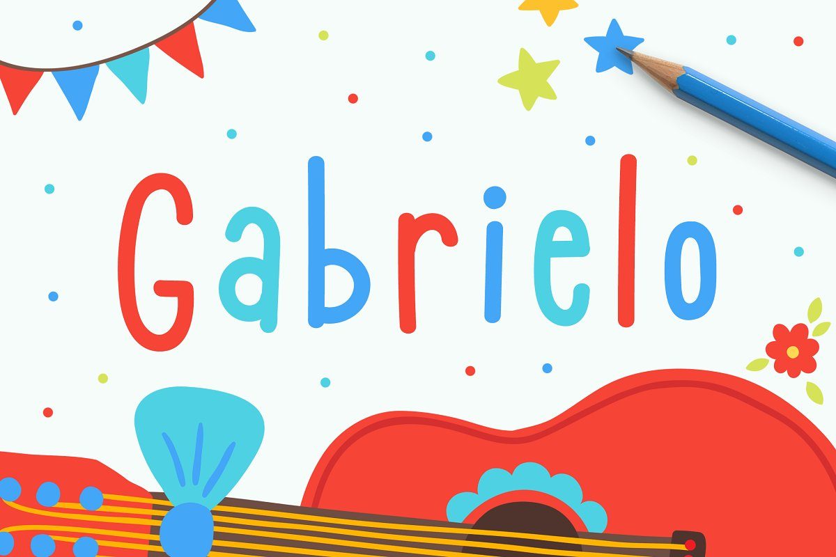 Gabrielo Font素材之家精选英文字体
