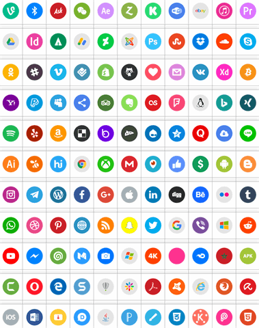 Icons Social Media 9 font素材之家精选英文字体