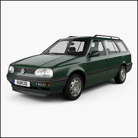 Volkswagen Golf Variant 1993大众汽车素材之家精选3D模型