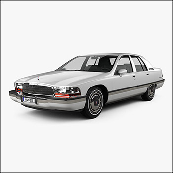 别克Roadmaster Sedan 1991 汽车素材之家精选3D模型